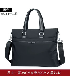 Oxford Fabric Briefcase - Men's Professional Business Laptop Bag for Office & Commute