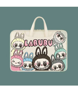 Laptop Bag, Mallard-Inspired Original Cat Illustration - Hand Carry for Apple & Huawei Laptops