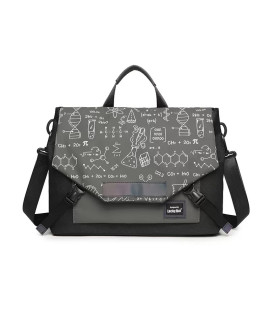 Laptop Bag, Large Capacity for Gaming Laptops - Trendy Student Messenger & Convertible Shoulder/Crossbody/Hand Carry Bag for 13-16 inch