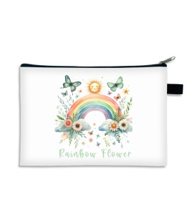 School Supply Organizer, Rainbow flower Pattern - Large Capacity, Portable & Foldable Pouch for Tutoring Bag & Student Supplies