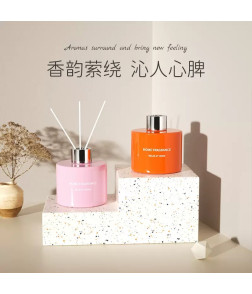 Home Fragrance, Flameless Reed Diffuser for Lasting Air Freshening - Room Decor for Bedroom, Living Room & Bathroom Neutralizer 