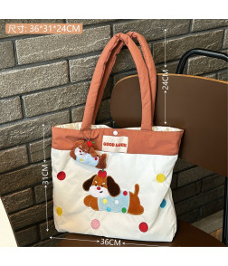 Cartoon Figurine Tote Bag Shoulder Bag