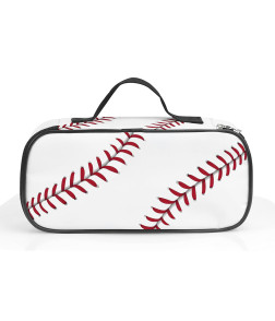 Pencil Case, Creative American Football Design - Large Capacity Hand Carry Single-layer All-Over Print Pouch for Students, Pen & Pencil Organizer