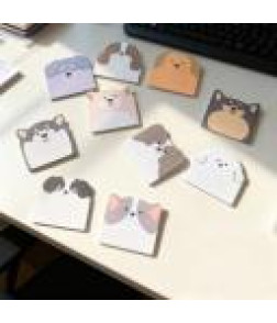Sticky Notes, Cartoon Animal & Cute Creature Shapes - Creative Die-Cut Memo Pad, Adorable Note Pads