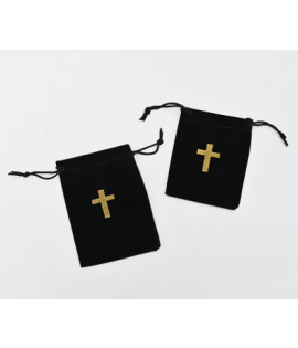 Black Velvet Fabric Bag