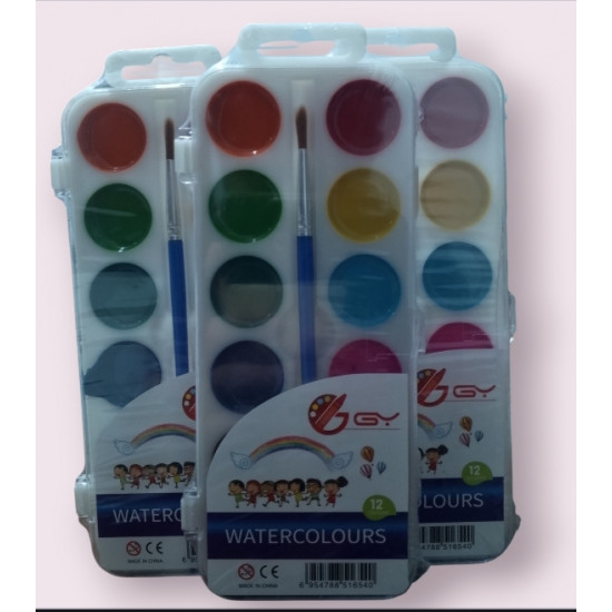 Watercolor 12 colors 9ml|set
